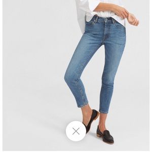 Everlane mid rise skinny (ankle) -mid blue